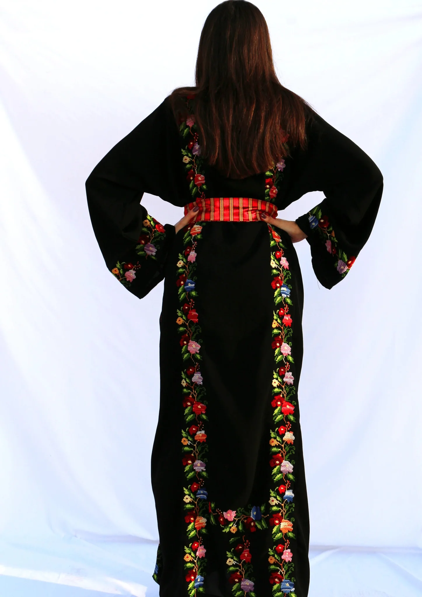 Dina - Hand embroidered Palestinian Dress Thobe - Image 4