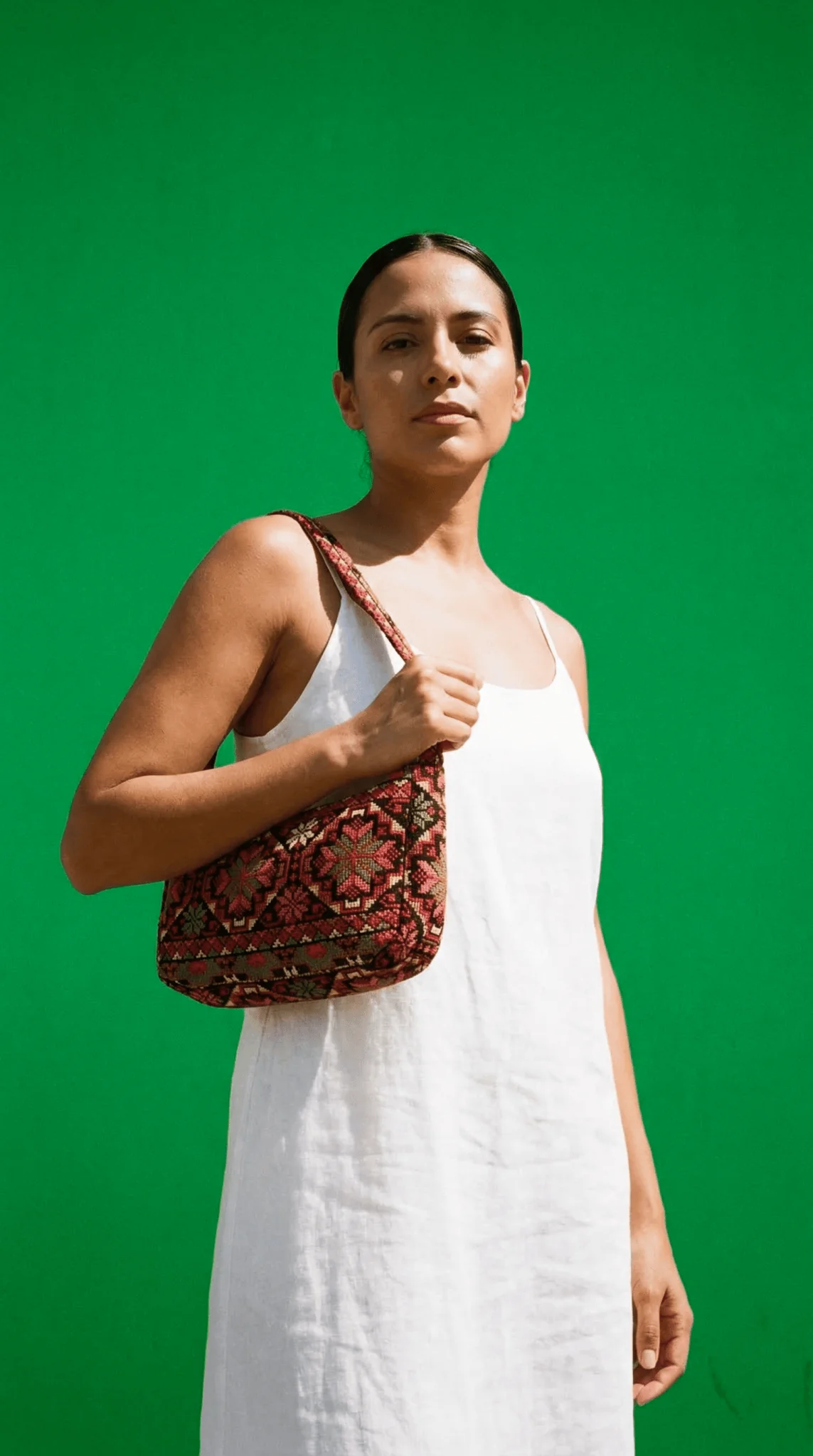 Embroidered Baguette Bag - Image 4