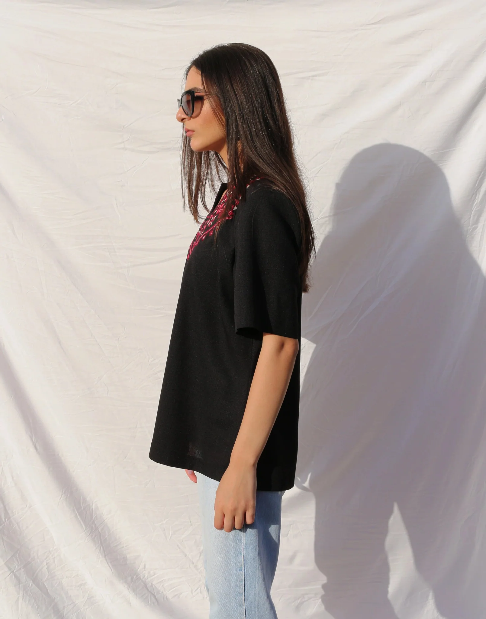 Fallahi Hand-Embroidered Linen Shirt - Image 7