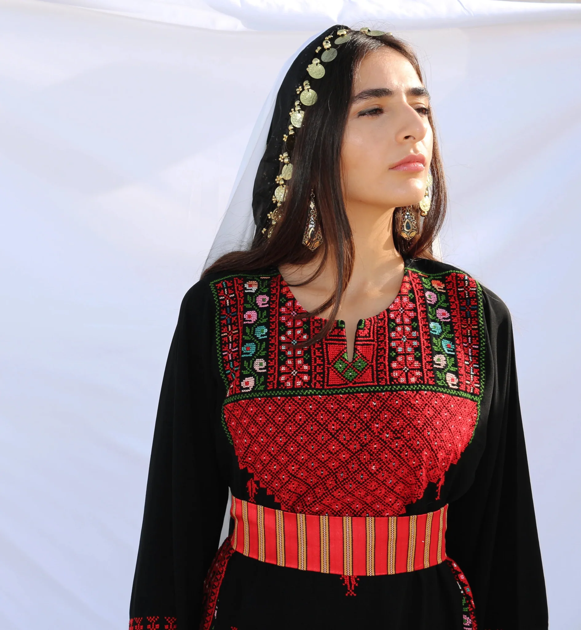 Laila - Hand Embroidered Traditional Palestinian Dress Thobe - Image 5