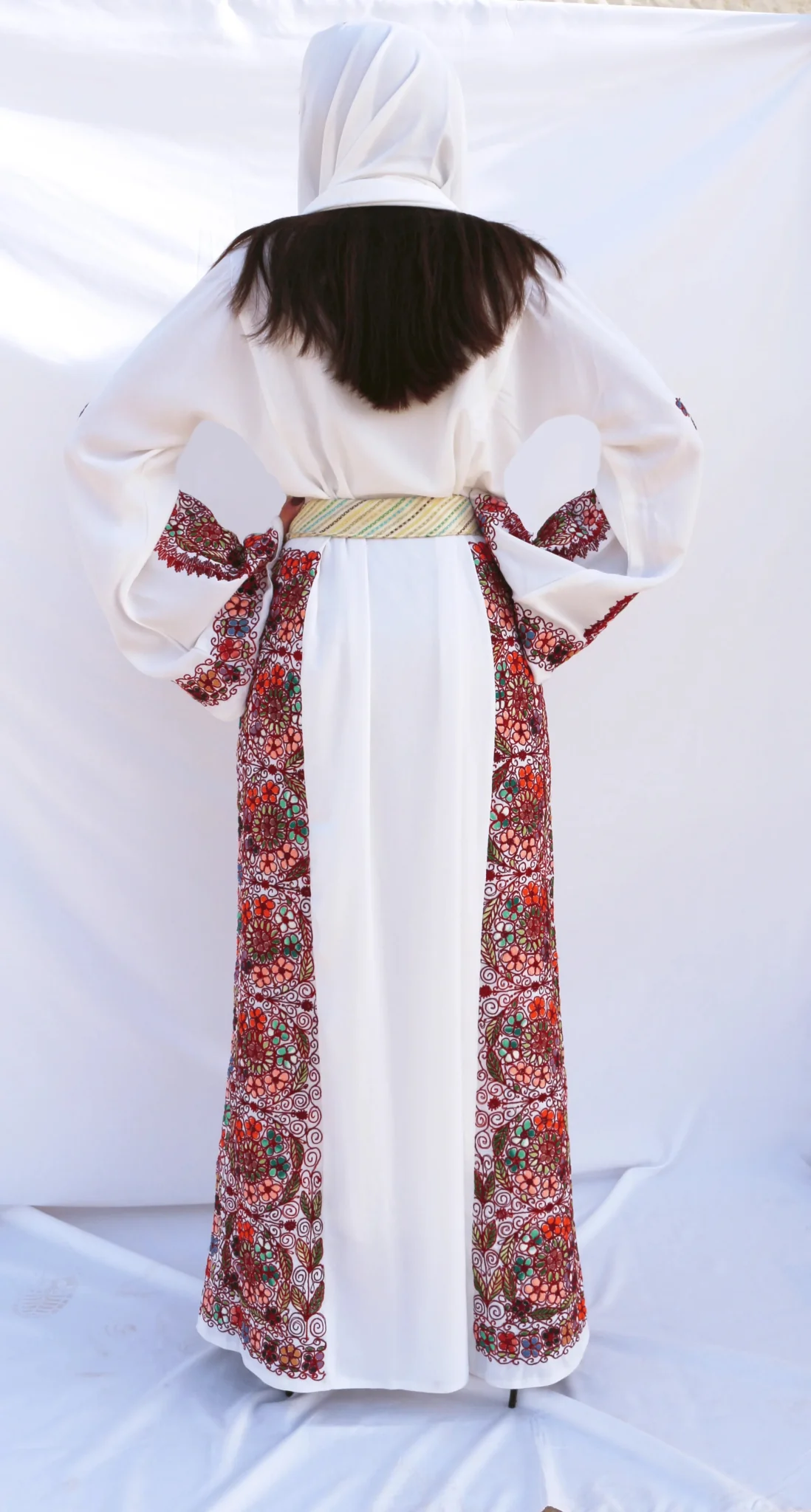 Lana - Hand-Embroidered Palestinian Wedding Dress - Image 4