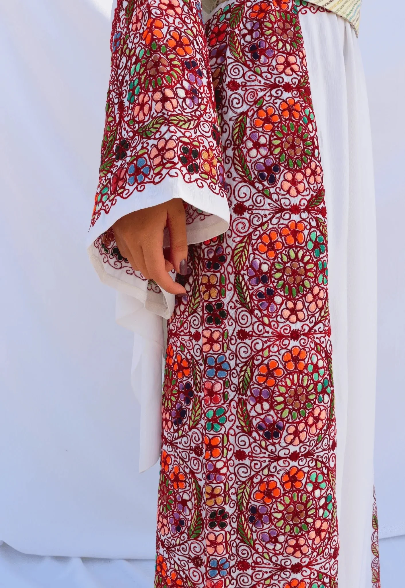 Lana - Hand-Embroidered Palestinian Wedding Dress - Image 5
