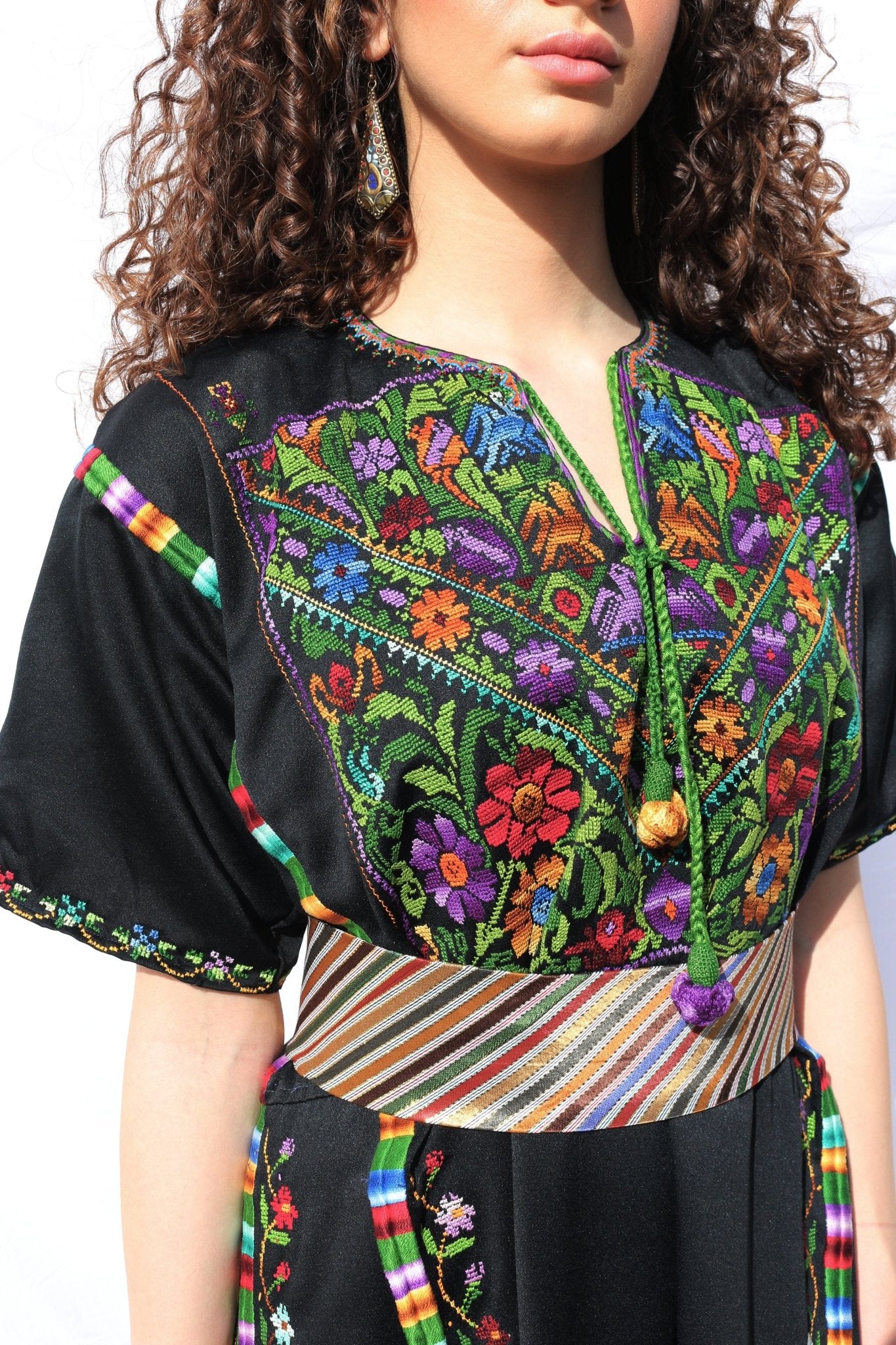 Nouf - Hand-Embroidered Dress - Image 3