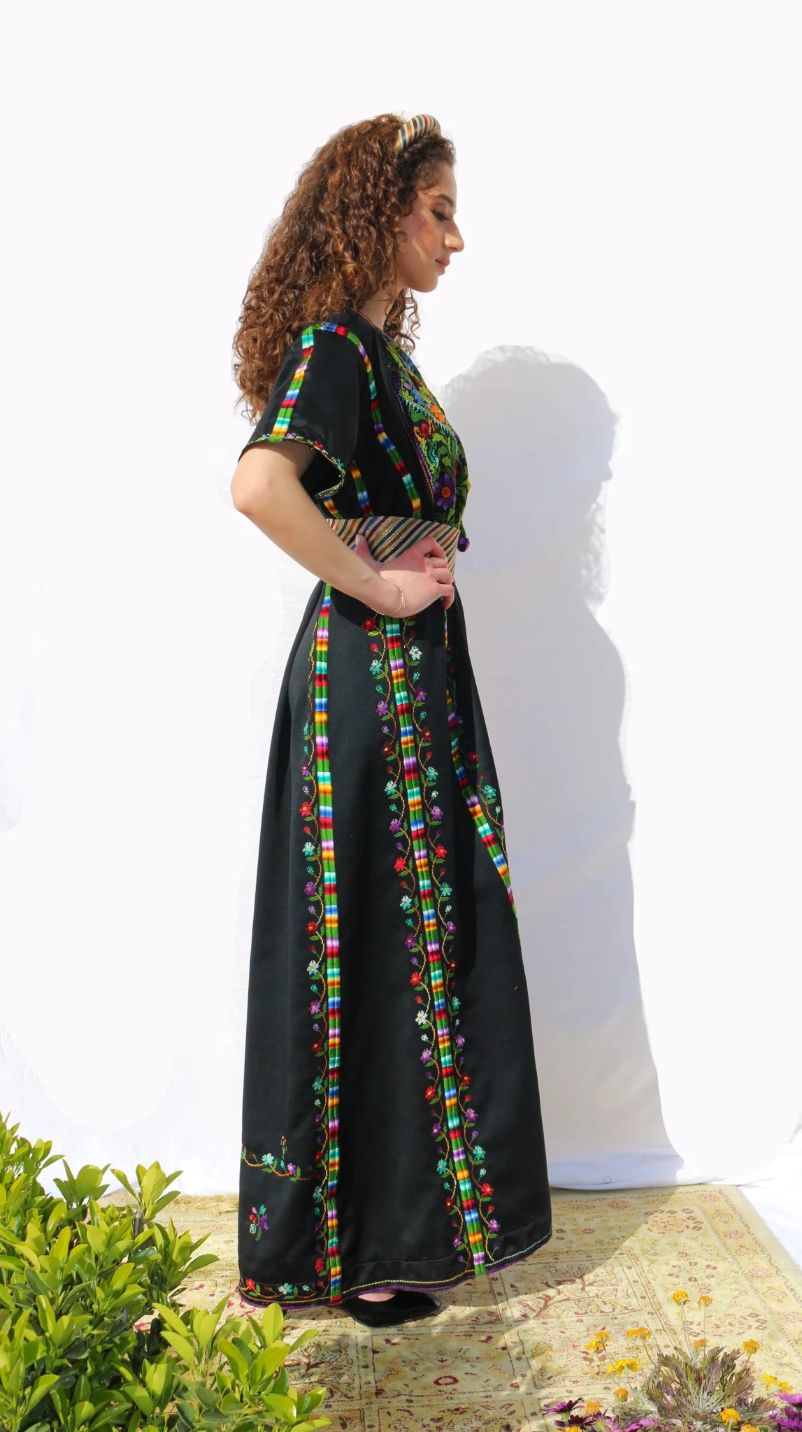 Nouf - Hand-Embroidered Dress - Image 4