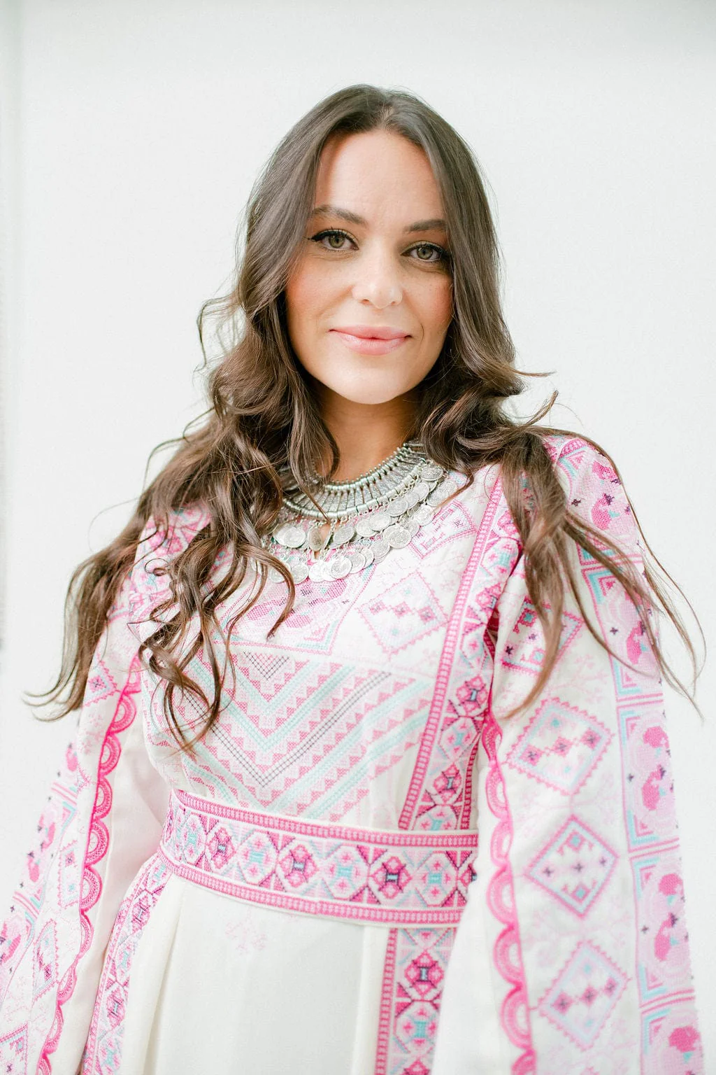 Zahra - Machine-embroidered Palestinian Thobe - Image 4